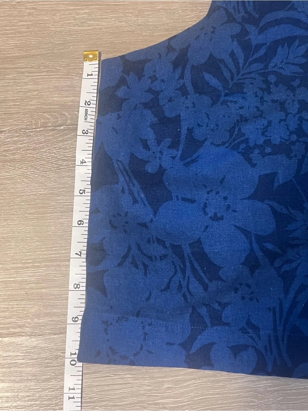 GAP Blue Floral Square-Neck Tank XL - Picture 6 of 10